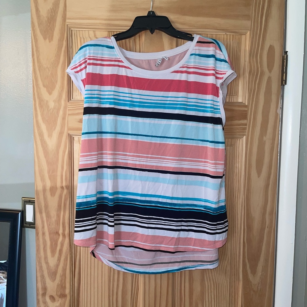 Elle striped blouse.